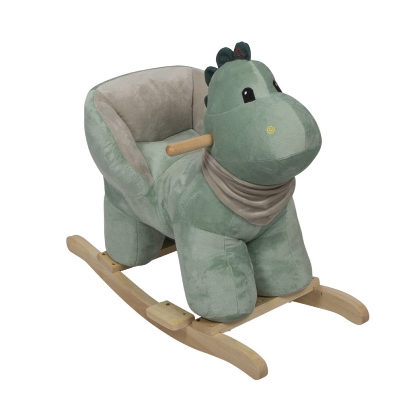 Balansoar copii Banini, lemn, material textil, verde, L.35 cm, BNBK000030-DINO