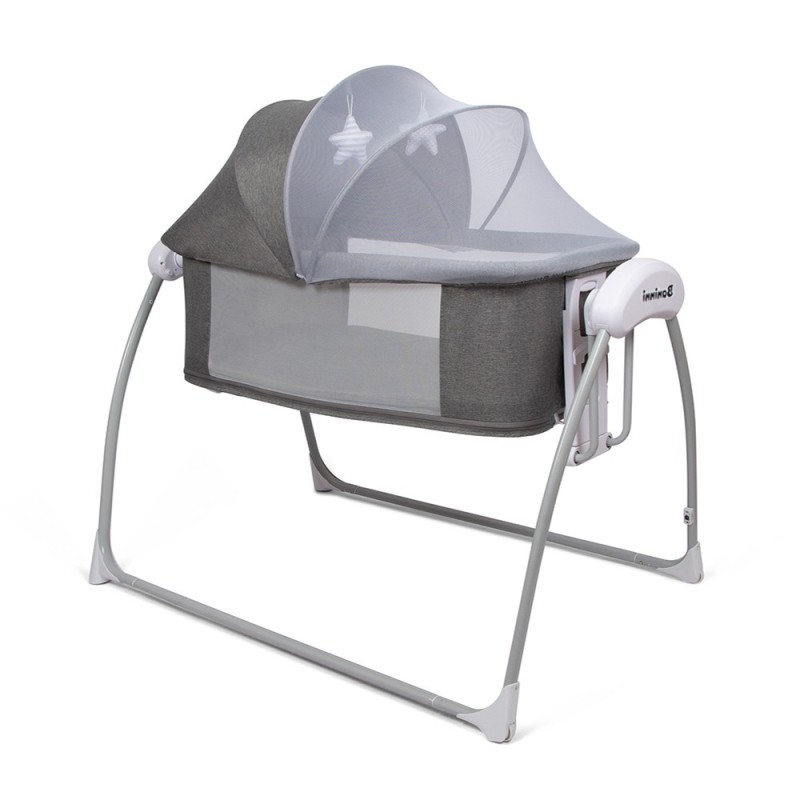 Balansoar electric 4 in 1 Banini, metal, plastic, poliester, gri, L.119 cm, BNBK000031-GY
