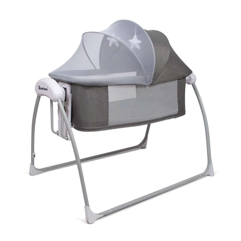 Balansoar electric 4 in 1 Banini, metal, plastic, poliester, gri, L.119 cm, BNBK000031-GY