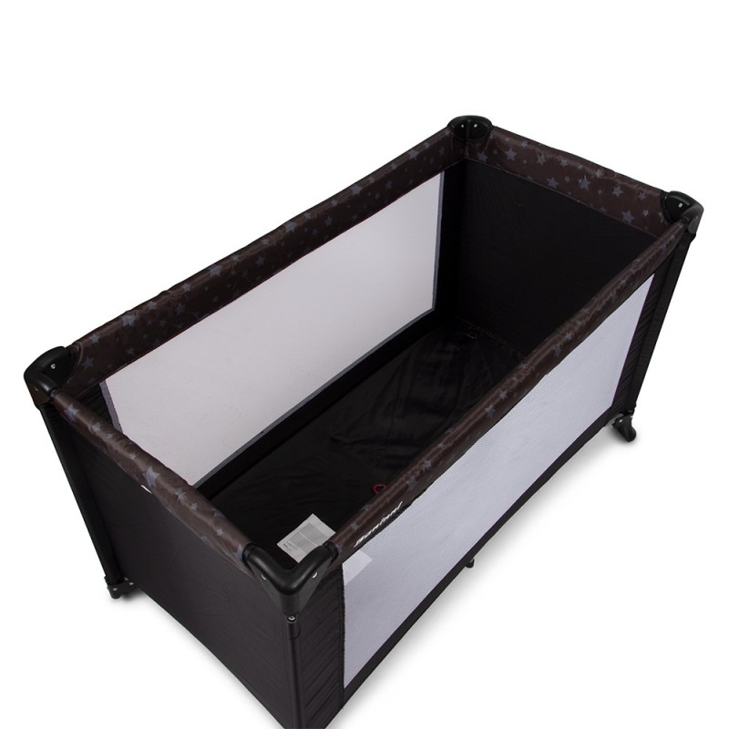Patut pentru copii Nilo, metal, plastic, poliester, negru, L.126 cm, BNBK000033-BK