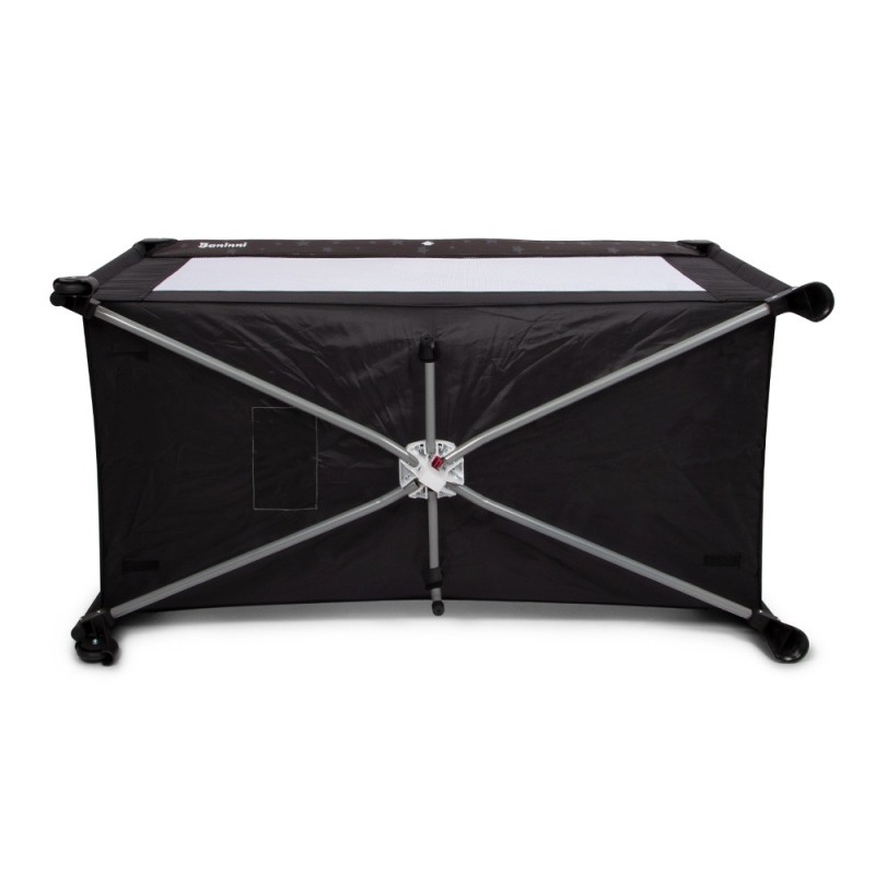 Patut pentru copii Nilo, metal, plastic, poliester, negru, L.126 cm, BNBK000033-BK