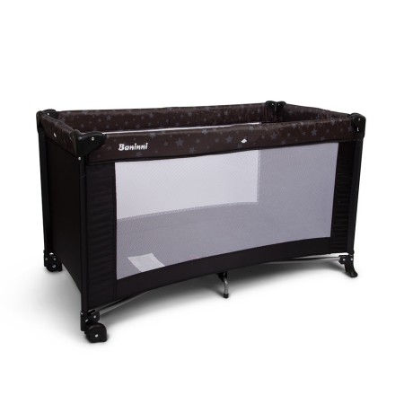 Patut pentru copii Nilo, metal, plastic, poliester, negru, L.126 cm, BNBK000033-BK