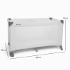 Patut pentru copii Nilo, metal, plastic, poliester, negru, L.126 cm, BNBK000033-BK