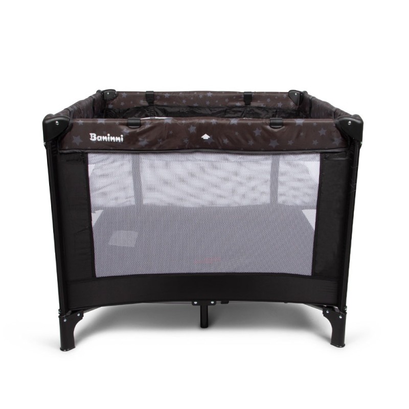 Patut pentru copii Neva, metal, plastic, poliester, negru, 97 X 97 cm, BNBK000034-BK