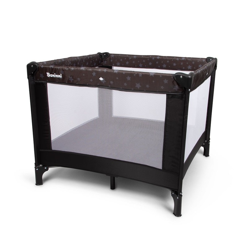 Patut pentru copii Neva, metal, plastic, poliester, negru, 97 X 97 cm, BNBK000034-BK