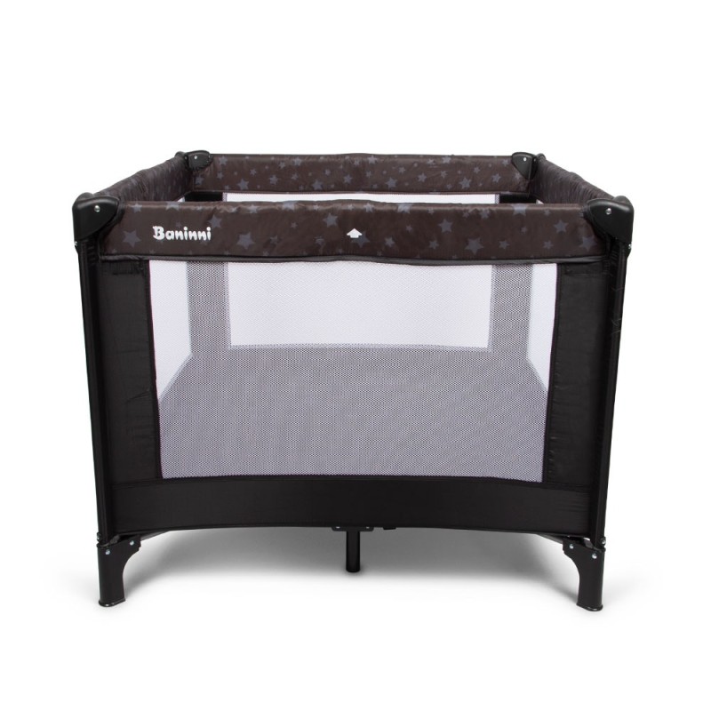 Patut pentru copii Neva, metal, plastic, poliester, negru, 97 X 97 cm, BNBK000034-BK