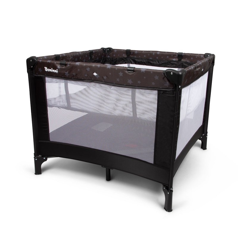 Patut pentru copii Neva, metal, plastic, poliester, negru, 97 X 97 cm, BNBK000034-BK