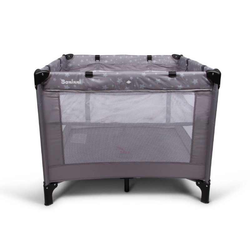 Patut pentru copii Neva, metal, plastic, poliester, gri, 97 X 97 cm, BNBK000034-GY