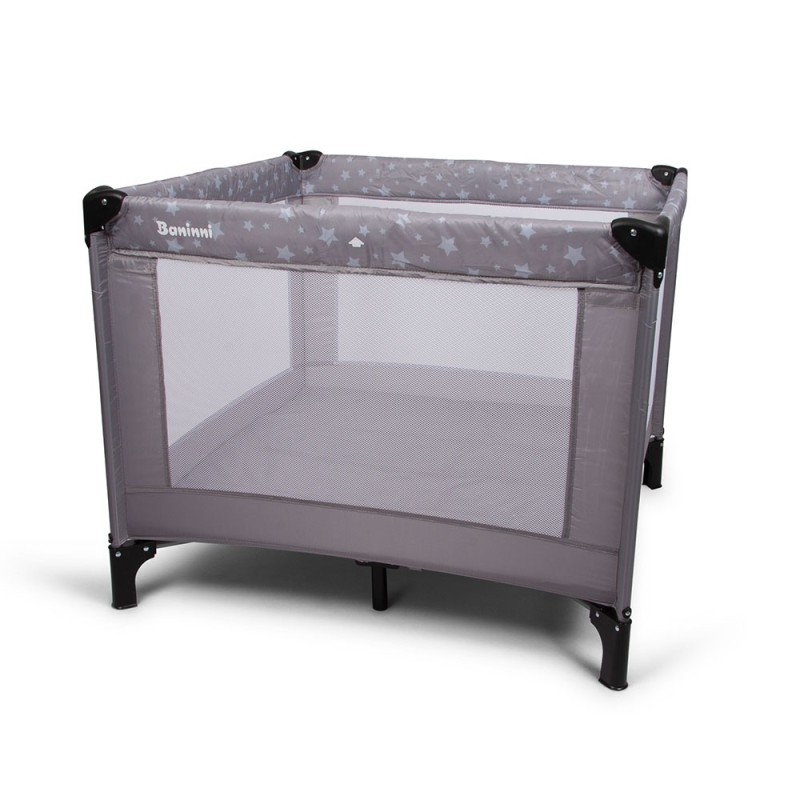 Patut pentru copii Neva, metal, plastic, poliester, gri, 97 X 97 cm, BNBK000034-GY