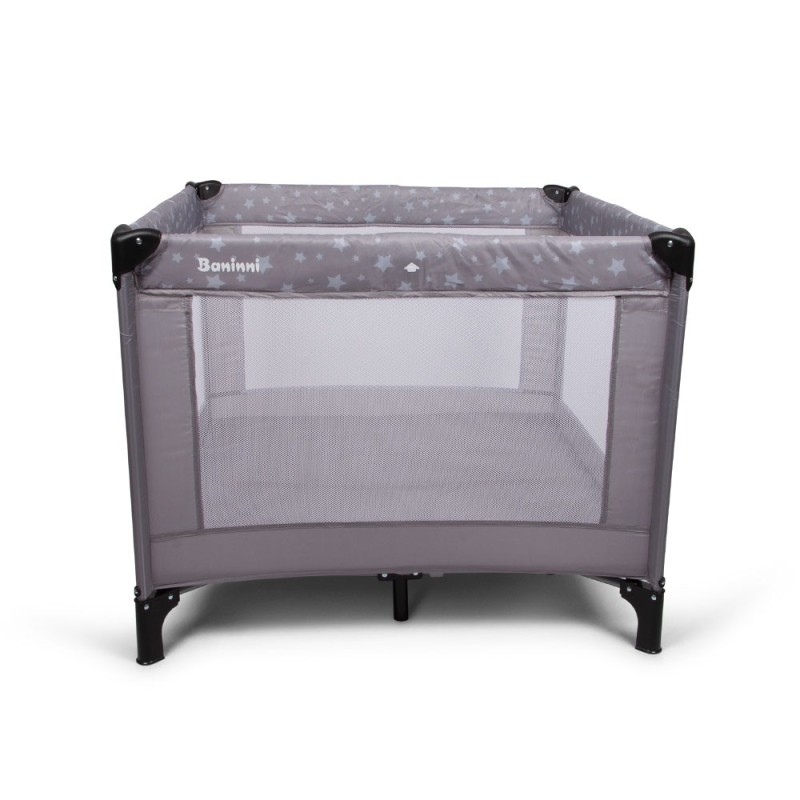 Patut pentru copii Neva, metal, plastic, poliester, gri, 97 X 97 cm, BNBK000034-GY