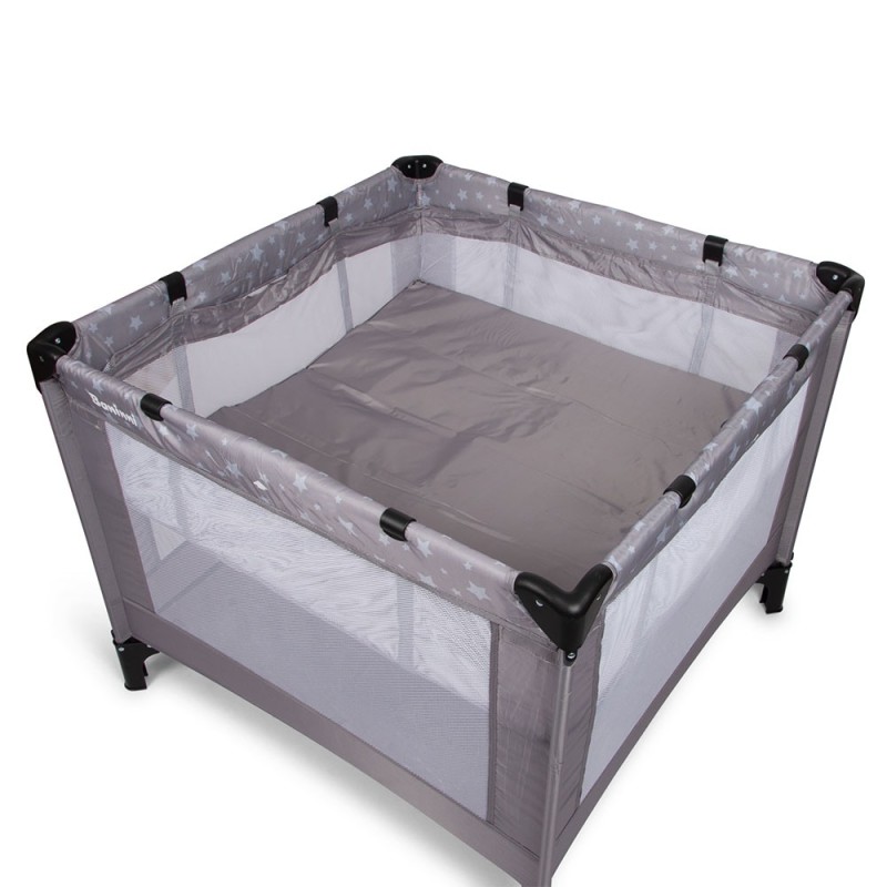 Patut pentru copii Neva, metal, plastic, poliester, gri, 97 X 97 cm, BNBK000034-GY