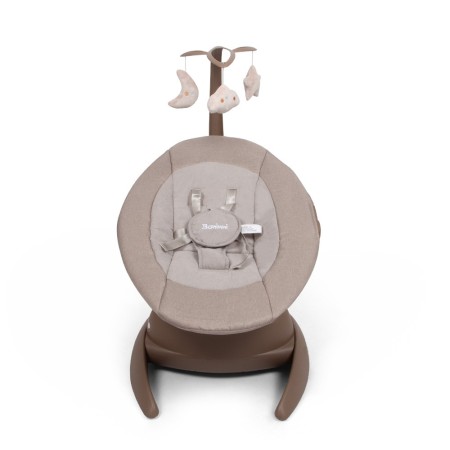 Balansoar pentru bebelusi Roya, metal, plastic, poliester, maro, L.53 cm, BNBK000037-BR