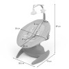 Balansoar pentru bebelusi Roya, metal, plastic, poliester, maro, L.53 cm, BNBK000037-BR