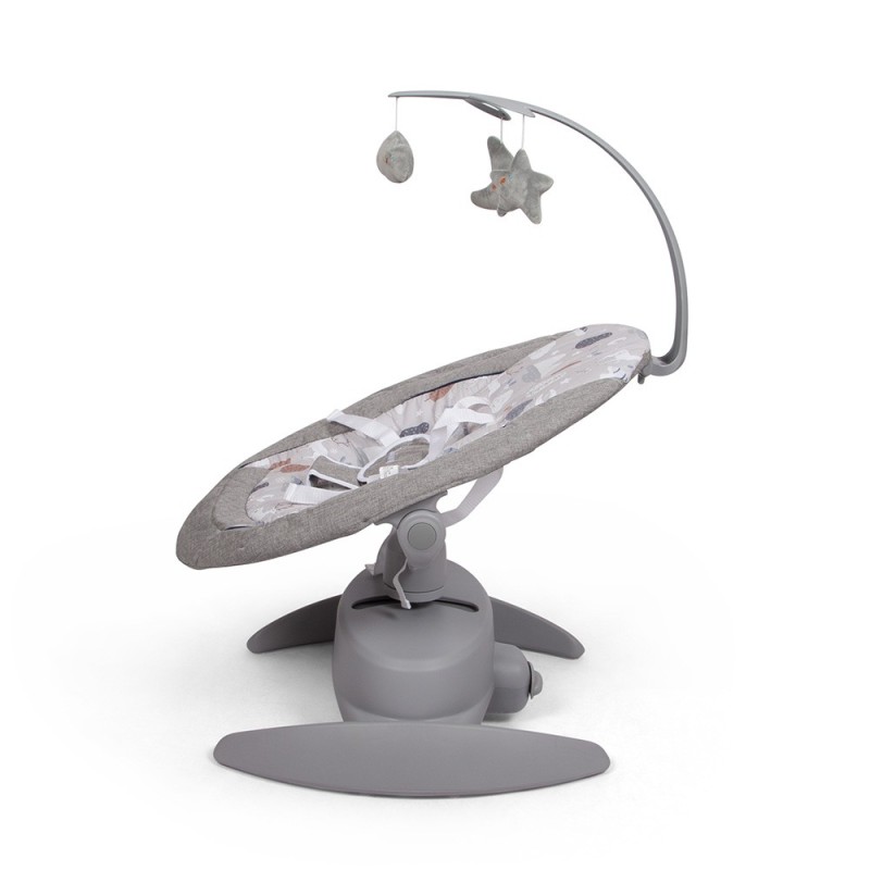 Balansoar pentru bebelusi Roya, metal, plastic, poliester, gri, L.53 cm, BNBK000037-GY