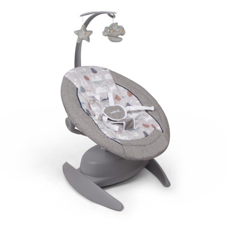 Balansoar pentru bebelusi Roya, metal, plastic, poliester, gri, L.53 cm, BNBK000037-GY