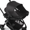 Carucior 3 in 1 Adria, metal, plastic, polester, negru, L.63 cm, BNBK000042-BK