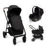 Carucior 3 in 1 Adria, metal, plastic, polester, negru, L.63 cm, BNBK000042-BK