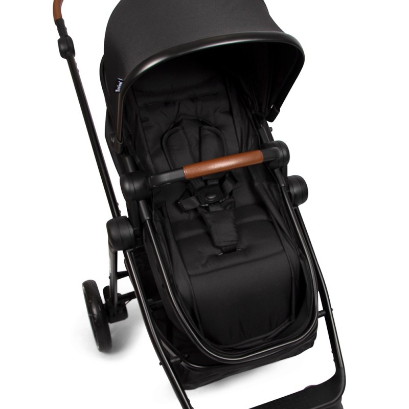 Carucior 3 in 1 Adria, metal, plastic, polester, negru, L.63 cm, BNBK000042-BK