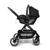 Carucior 3 in 1 Adria, metal, plastic, polester, negru, L.63 cm, BNBK000042-BK