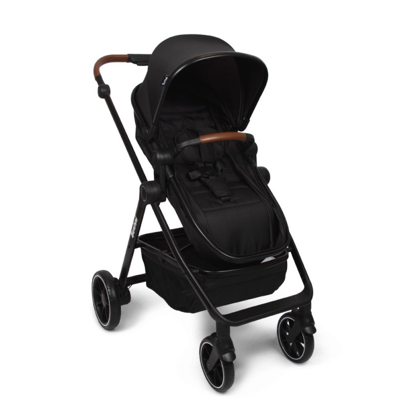 Carucior 3 in 1 Adria, metal, plastic, polester, negru, L.63 cm, BNBK000042-BK