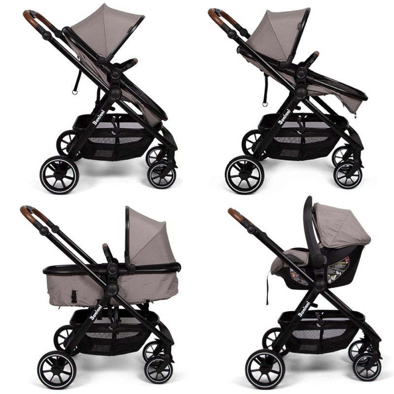 Carucior 3 in 1 Adria, metal, plastic, polester, taupe, L.63 cm, BNBK000042-BR