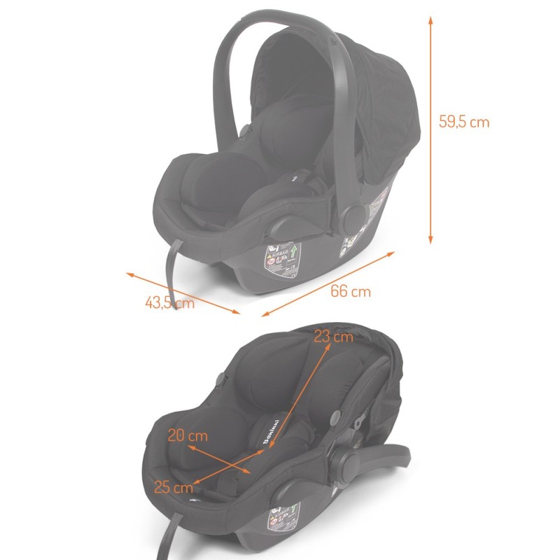 Carucior 3 in 1 Adria, metal, plastic, polester, taupe, L.63 cm, BNBK000042-BR