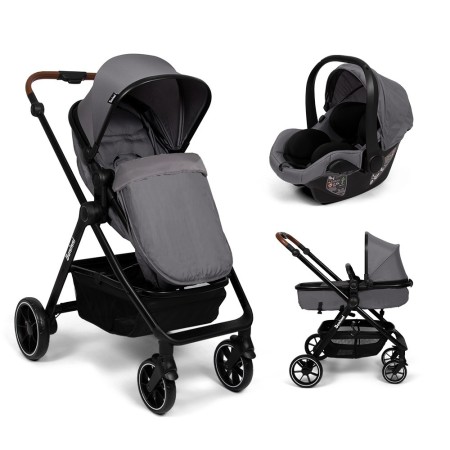 Carucior 3 in 1 Adria, metal, plastic, polester, gri, L.63 cm, BNBK000042-GY