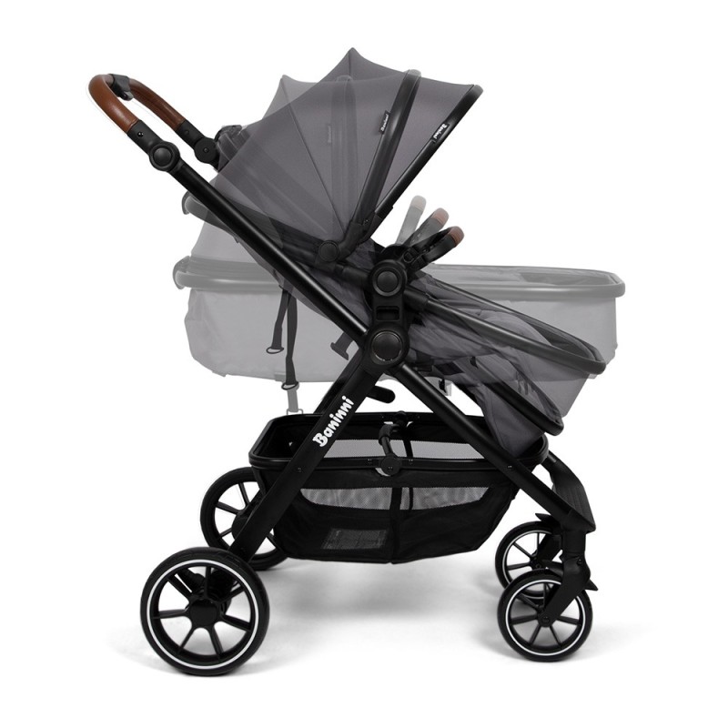 Carucior 3 in 1 Adria, metal, plastic, polester, gri, L.63 cm, BNBK000042-GY