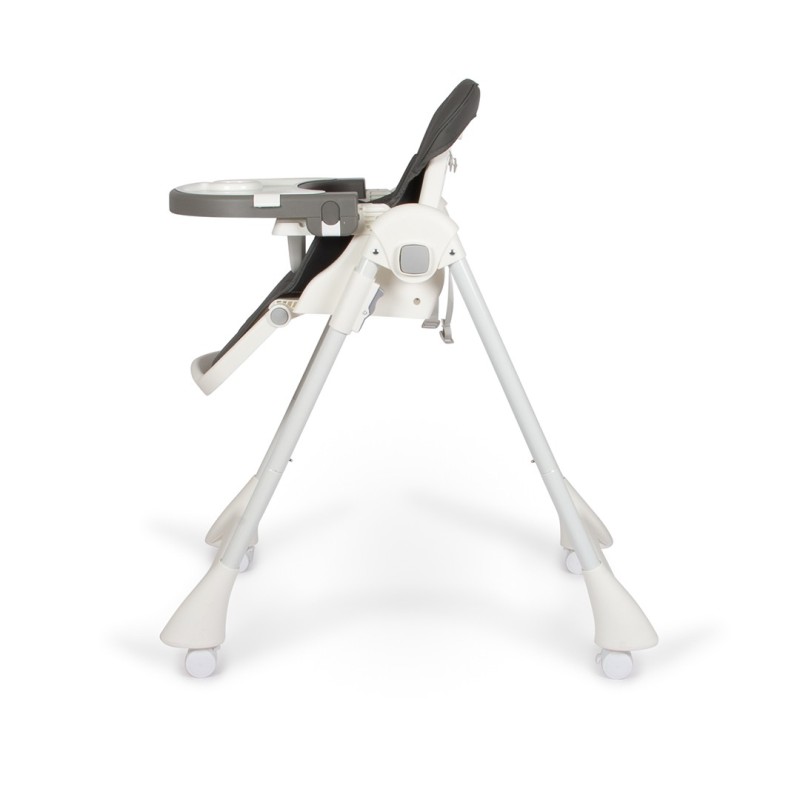 Scaun bebelusi reglabil Roma, plastic, poliester, alb/gri, H.97 cm, BNBK000044-GYWH