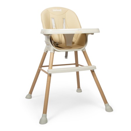 Scaun reglabil pentru copii Inigo, plastic, poliester, bej, H.95 cm, BNBK000045-BG