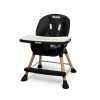 Scaun reglabil pentru copii Inigo, plastic, poliester, negru, H.95 cm, BNBK000045-BKWH