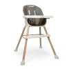 Scaun reglabil pentru copii Inigo, plastic, poliester, gri, H.95 cm, BNBK000045-GYWH