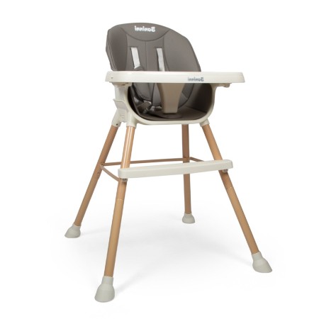 Scaun reglabil pentru copii Inigo, plastic, poliester, gri, H.95 cm, BNBK000045-GYWH