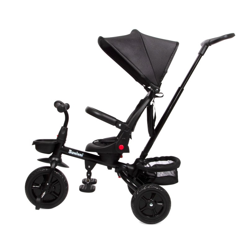 Tricicleta copii Reina, metal, plastic, poliester, negru, L.53 cm, BNBK000046-BK