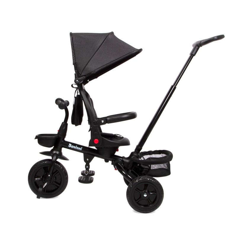 Tricicleta copii Reina, metal, plastic, poliester, negru, L.53 cm, BNBK000046-BK