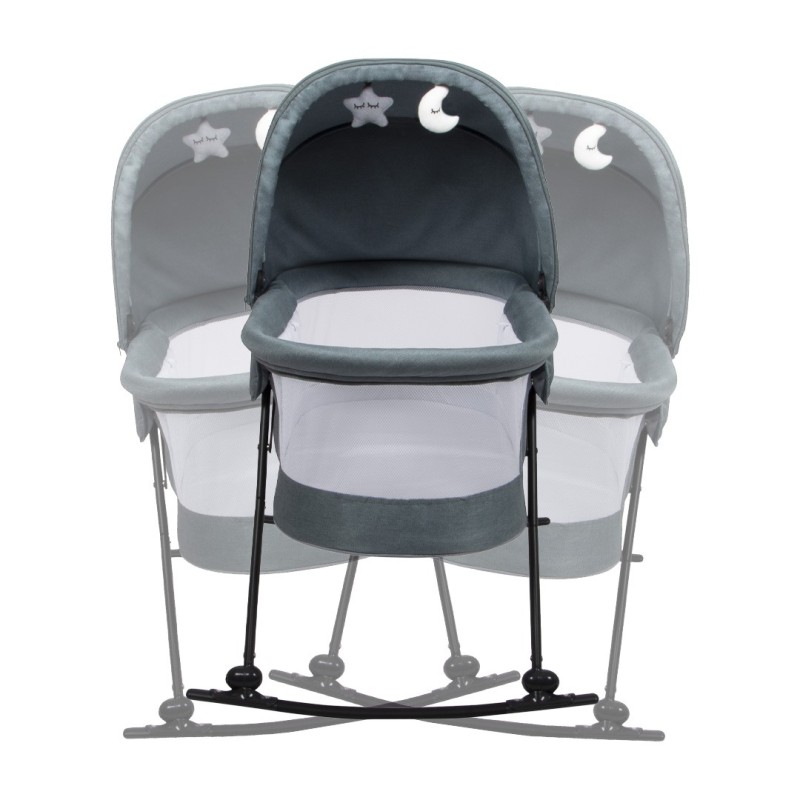 Balansoar 3 in 1 Adora, metal, plastic, poliester, verde, L.85 cm, BNBK000047-GR