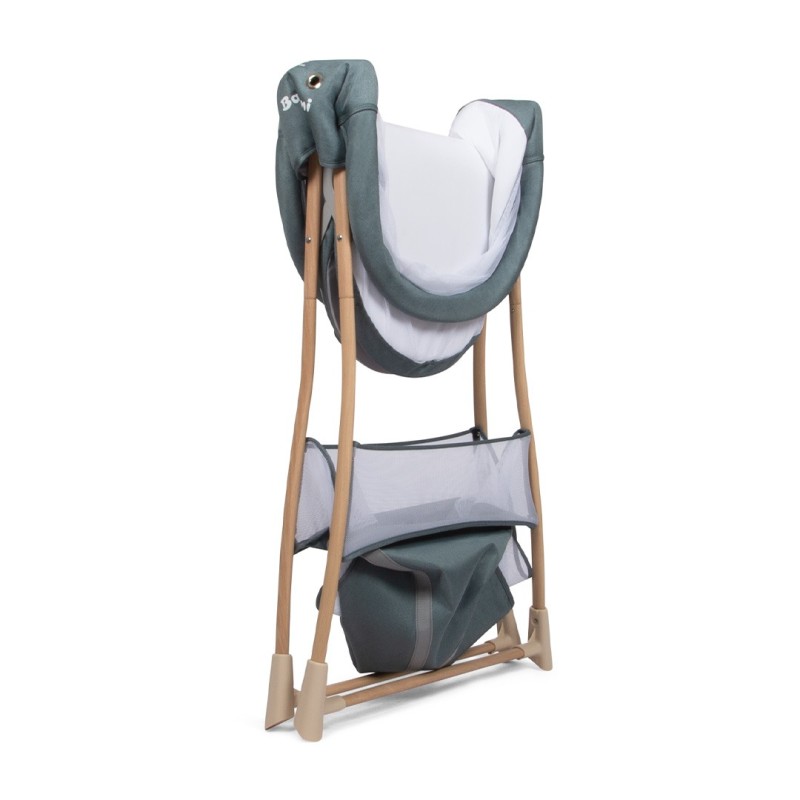 Leagan pentru bebelusi Lilia, metal, plastic, poliester, verde, L.110 cm, BNBK000048-GR