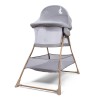 Leagan pentru bebelusi Lilia, metal, plastic, poliester, gri, L.110 cm, BNBK000048-LGY