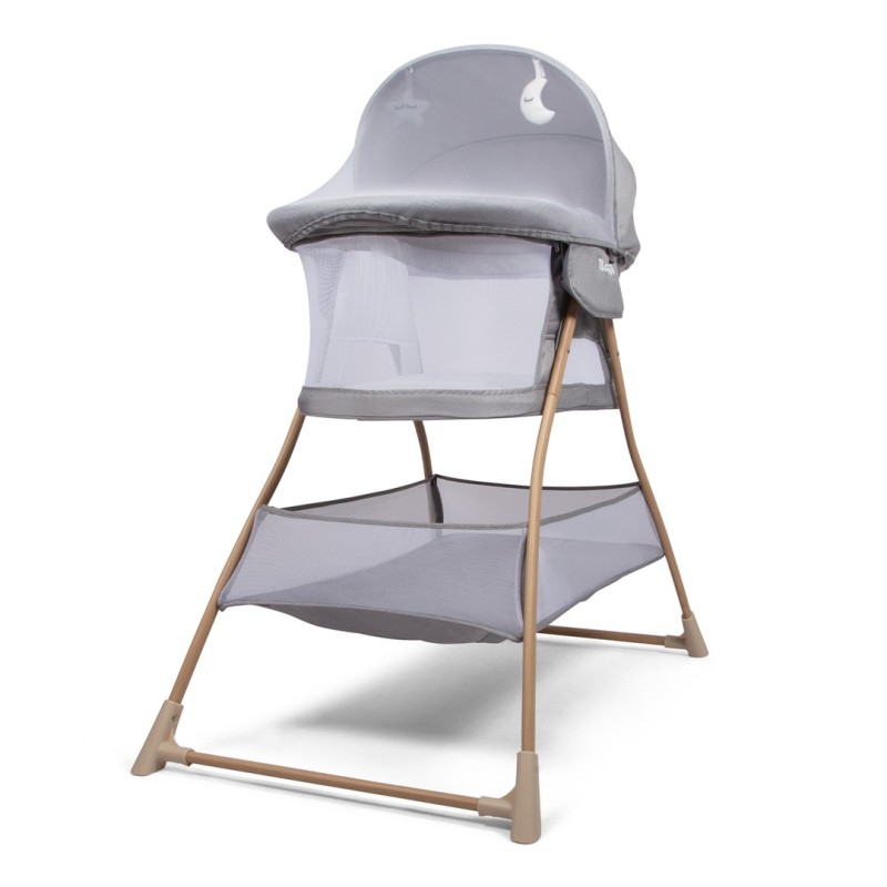 Leagan pentru bebelusi Lilia, metal, plastic, poliester, gri, L.110 cm, BNBK000048-LGY