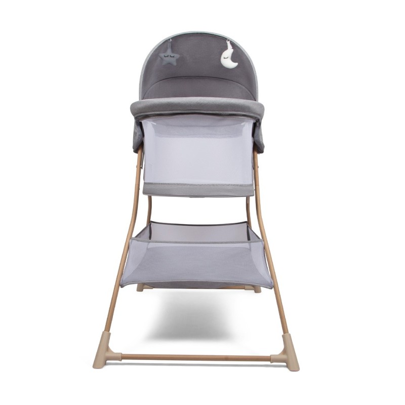Leagan pentru bebelusi Lilia, metal, plastic, poliester, gri, L.110 cm, BNBK000048-LGY