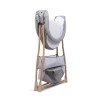 Leagan pentru bebelusi Lilia, metal, plastic, poliester, gri, L.110 cm, BNBK000048-LGY