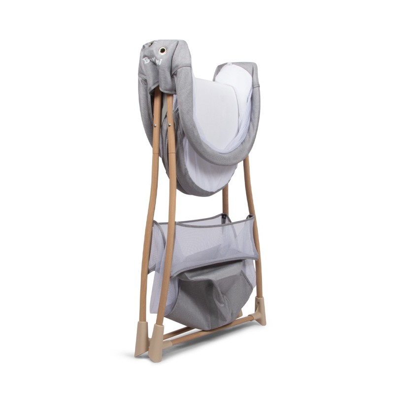Leagan pentru bebelusi Lilia, metal, plastic, poliester, gri, L.110 cm, BNBK000048-LGY