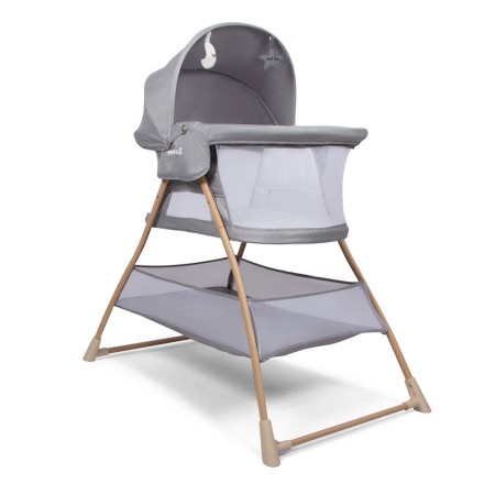 Leagan pentru bebelusi Lilia, metal, plastic, poliester, gri, L.110 cm, BNBK000048-LGY