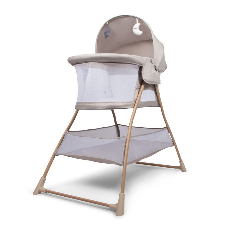 Leagan pentru bebelusi Lilia, metal, plastic, poliester, bej, L.110 cm, BNBK000048-SD