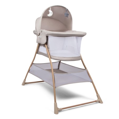 Leagan pentru bebelusi Lilia, metal, plastic, poliester, bej, L.110 cm, BNBK000048-SD