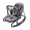 Balansoar pentru bebelusi portabil Malena, metal, plastic, poliester, catifea, gri, L.42 cm, BNBK000050-GY