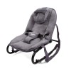 Balansoar pentru bebelusi portabil Malena, metal, plastic, poliester, catifea, gri, L.42 cm, BNBK000050-GY
