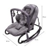 Balansoar pentru bebelusi portabil Malena, metal, plastic, poliester, catifea, gri, L.42 cm, BNBK000050-GY