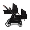 Carucior Luiz XL DUO, metal, plastic, poliester, negru, L.59 cm, BNBK000052-BK