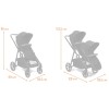 Carucior Luiz XL DUO, metal, plastic, poliester, negru, L.59 cm, BNBK000052-BK
